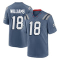 Choea NE.Patriots #18 Kyle Williams Player Blue Rivalries Collection Home Game Stitched Jerseys