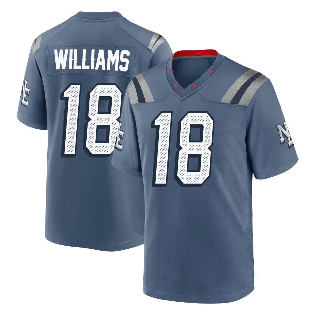 Choea NE.Patriots #18 Kyle Williams Player Blue Rivalries Collection Home Game Stitched Jerseys