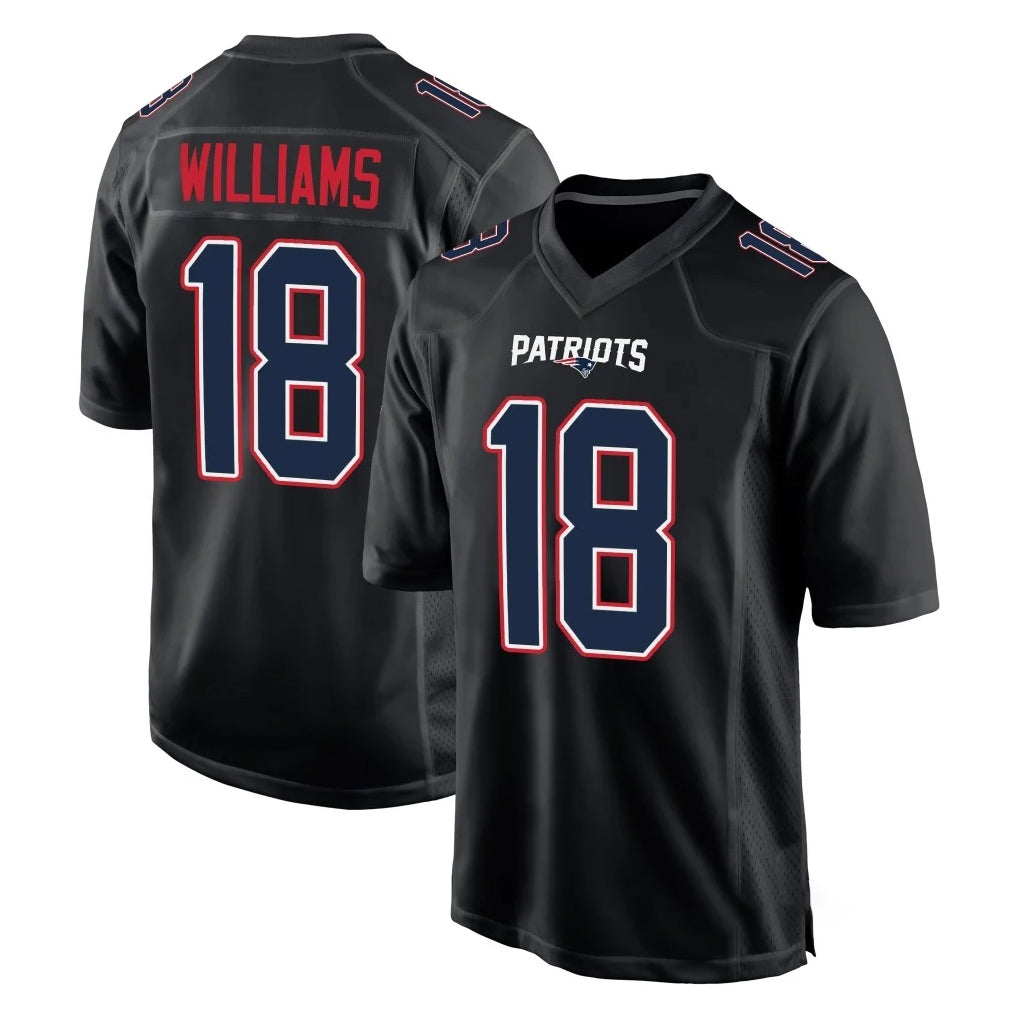 Choea NE.Patriots #18 Kyle Williams Player Carbon Fashion Limited Home Game Stitched Jerseys