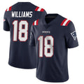 Choea NE.Patriots #18 Kyle Williams Player Navy Vapor Untouchable Home Game Stitched Jerseys