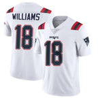Choea NE.Patriots #18 Kyle Williams Player White Vapor Untouchable Home Game Stitched Jerseys