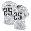 Choea NE.Patriots #25 Marcus Jones Player Arctic Camo Salute To Service Limited Game Stitched Jerseys