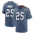 Choea NE.Patriots #25 Marcus Jones Player Blue Rivalries Collection Home Game Stitched Jerseys