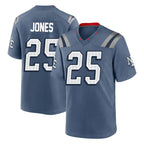Choea NE.Patriots #25 Marcus Jones Player Blue Rivalries Collection Home Game Stitched Jerseys