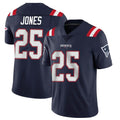 Choea NE.Patriots #25 Marcus Jones Player Navy Vapor Untouchable Home Game Stitched Jerseys