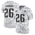Choea NE.Patriots #26 Hassan Haskins Player Arctic Camo Salute To Service Limited Game Stitched Jerseys