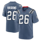 Choea NE.Patriots #26 Hassan Haskins Player Blue Rivalries Collection Home Game Stitched Jerseys
