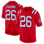 Choea NE.Patriots #26 Hassan Haskins Player Red Home Game Stitched Jerseys