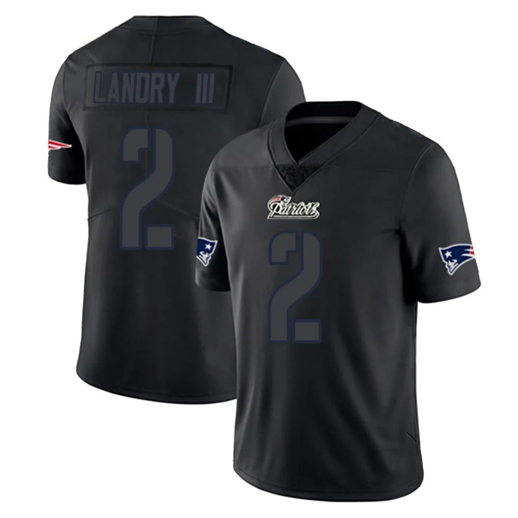 Choea NE.Patriots #2 Harold Landry III Player Black Impact LImited Home Game Stitched Jerseys