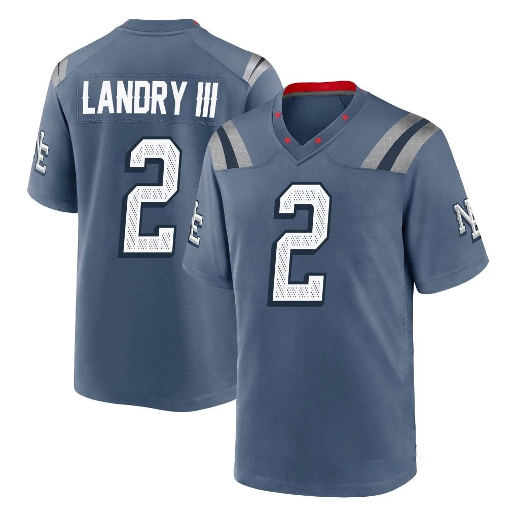 Choea NE.Patriots #2 Harold Landry III Player Blue Rivalries Collection Home Game Stitched Jerseys