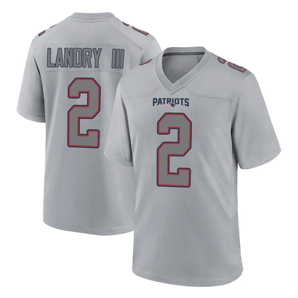 Choea NE.Patriots #2 Harold Landry III Player Gray Fashion Limited Home Game Stitched Jerseys