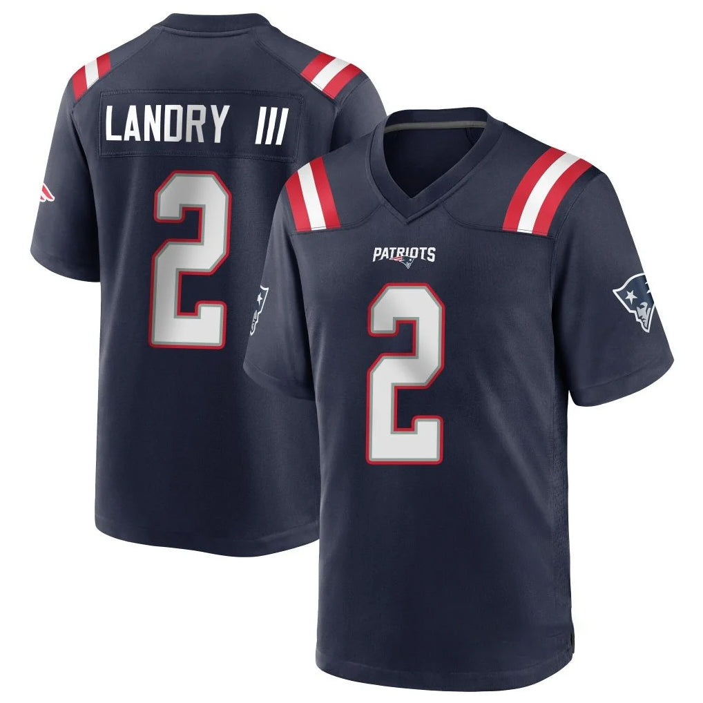 Choea NE.Patriots #2 Harold Landry III Player Navy Home Game Stitched Jerseys