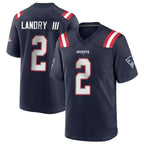 Choea NE.Patriots #2 Harold Landry III Player Navy Home Game Stitched Jerseys