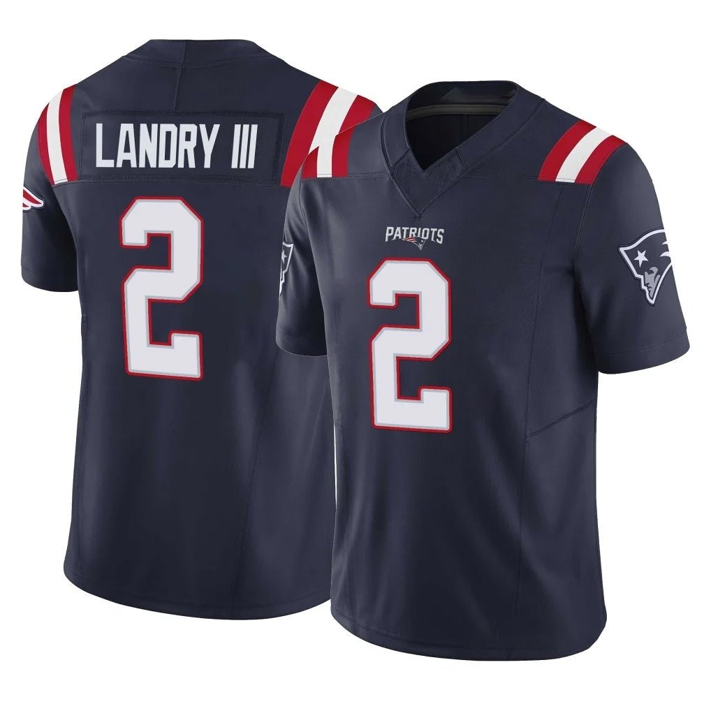 Choea NE.Patriots #2 Harold Landry III Player Navy Limited Vapor F.U.S.E. Home Game Stitched Jerseys
