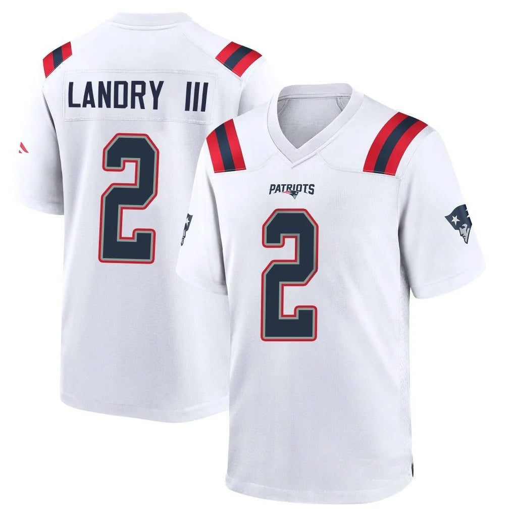 Choea NE.Patriots #2 Harold Landry III Player White Home Game Stitched Jerseys