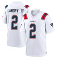 Choea NE.Patriots #2 Harold Landry III Player White Home Game Stitched Jerseys