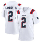 Choea NE.Patriots #2 Harold Landry III Player White Home Game Stitched Jerseys