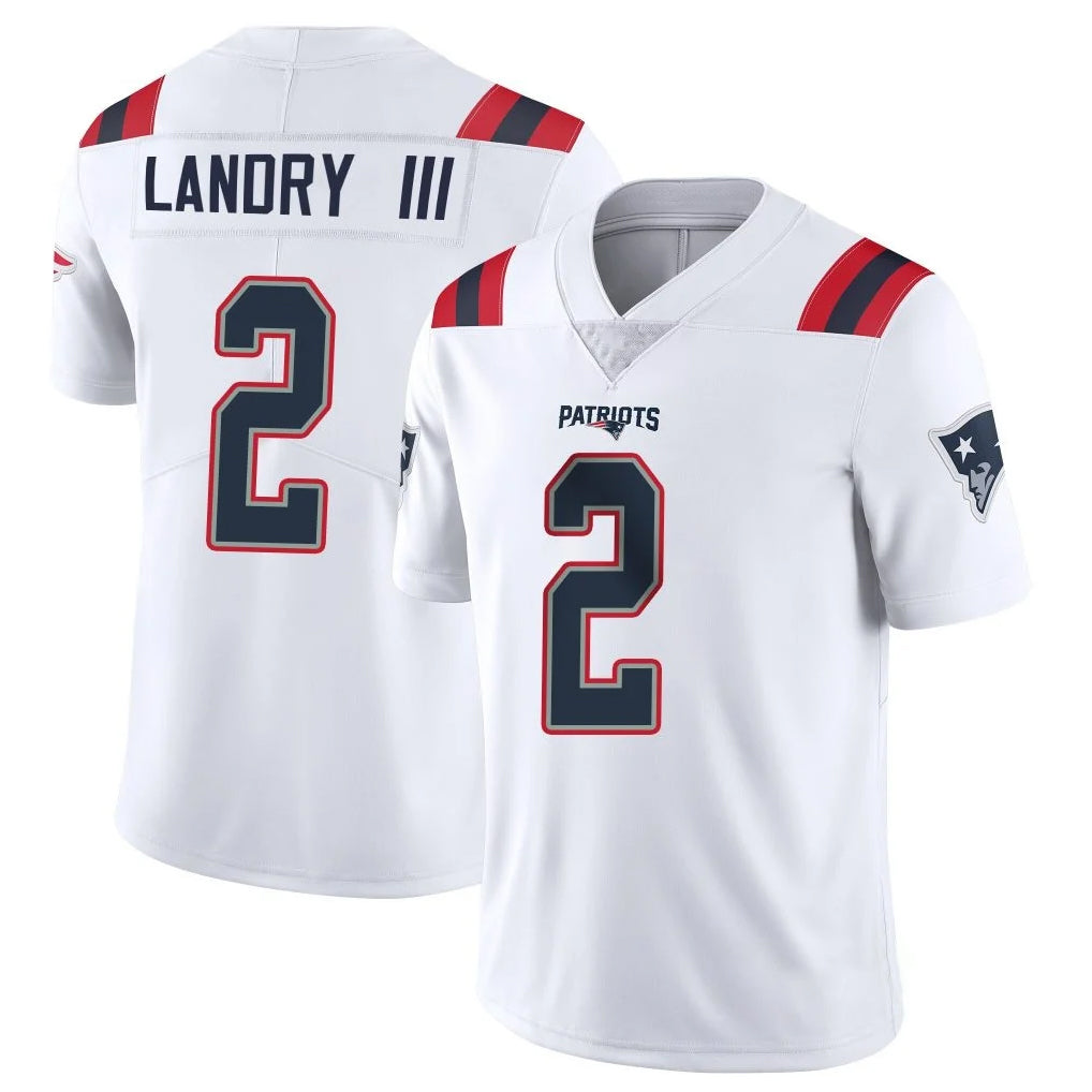 Choea NE.Patriots #2 Harold Landry III Player White Vapor Untouchable Home Game Stitched Jerseys