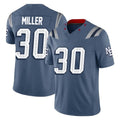 Choea NE.Patriots #30 Jam Miller Player Blue Limited Rivalries Collection Home Game Stitched Jerseys
