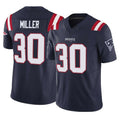 Choea NE.Patriots #30 Jam Miller Player Navy Limited Vapor F.U.S.E. Home Game Stitched Jerseys