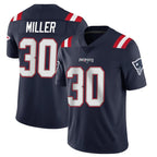 Choea NE.Patriots #30 Jam Miller Player Navy Vapor Untouchable Home Game Stitched Jerseys