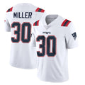 Choea NE.Patriots #30 Jam Miller Player White Vapor Untouchable Home Game Stitched Jerseys