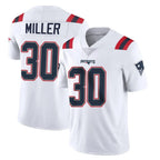 Choea NE.Patriots #30 Jam Miller Player White Vapor Untouchable Home Game Stitched Jerseys