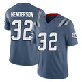 Choea NE.Patriots #32 TreVeyon Henderson Player Blue Limited Rivalries Collection Home Game Stitched Jerseys