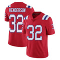 Choea NE.Patriots #32 TreVeyon Henderson Player Red Vapor Untouchable Home Game Stitched Jerseys