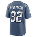 Choea NE.Patriots #32 TreVeyon Henderson Player Storm Blue Rivalries Collection Game Stitched Jerseys