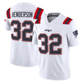 Choea NE.Patriots #32 TreVeyon Henderson Player White Limited Vapor F.U.S.E. Home Game Stitched Jerseys