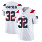 Choea NE.Patriots #32 TreVeyon Henderson Player White Vapor Untouchable Home Game Stitched Jerseys