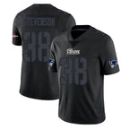 Choea NE.Patriots #38 Rhamondre Stevenson Player Black Impact LImited Home Game Stitched Jerseys