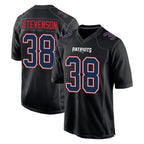 Choea NE.Patriots #38 Rhamondre Stevenson Player Carbon Fashion Limited Home Game Stitched Jerseys