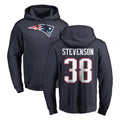 Choea NE.Patriots #38 Rhamondre Stevenson Player Navy LOGO Pullover Hoodies Home Game Stitched Jerseys