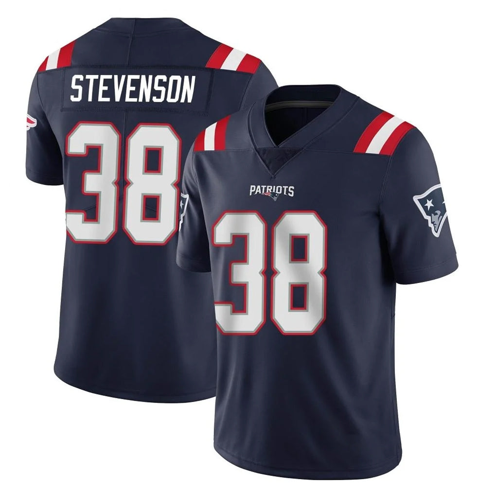 Choea NE.Patriots #38 Rhamondre Stevenson Player Navy Vapor Untouchable Home Game Stitched Jerseys