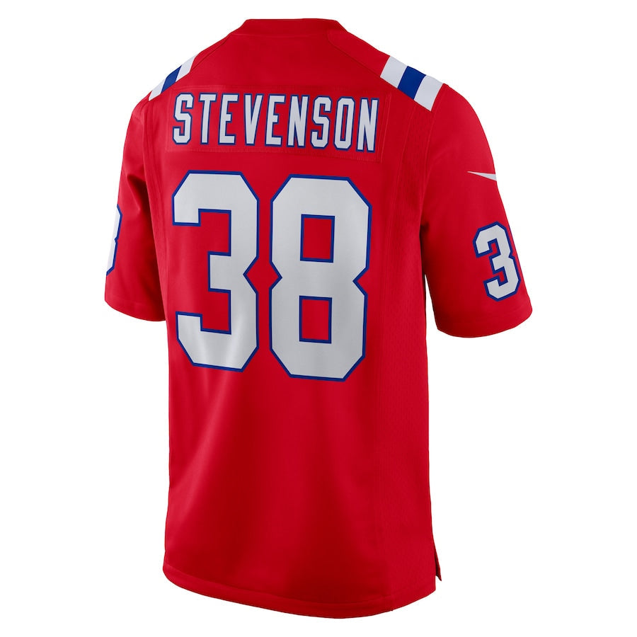 Choea NE.Patriots #38 Rhamondre Stevenson Player Red Home Game Stitched Jerseys
