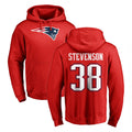 Choea NE.Patriots #38 Rhamondre Stevenson Player Red LOGO Pullover Hoodies Home Game Stitched Jerseys