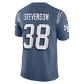 Choea NE.Patriots #38 Rhamondre Stevenson Player Storm Blue Rivalries Collection Limited Stitched Jerseys