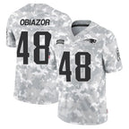Choea NE.Patriots #48 Namdi Obiazor Player Arctic Camo Salute To Service Limited Game Stitched Jerseys