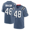 Choea NE.Patriots #48 Namdi Obiazor Player Blue Rivalries Collection Home Game Stitched Jerseys