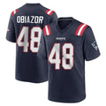 Choea NE.Patriots #48 Namdi Obiazor Player Navy Home Game Stitched Jerseys