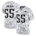 Choea NE.Patriots #55 Jared Wilson Player Arctic Camo Salute To Service Limited Game Stitched Jerseys