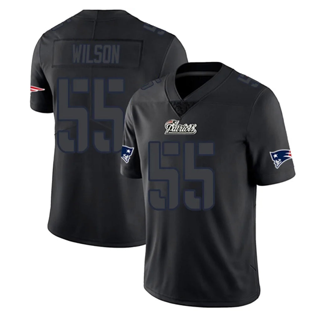 Choea NE.Patriots #55 Jared Wilson Player Black Impact LImited Home Game Stitched Jerseys