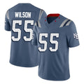 Choea NE.Patriots #55 Jared Wilson Player Blue Limited Rivalries Collection Home Game Stitched Jerseys