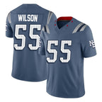 Choea NE.Patriots #55 Jared Wilson Player Blue Limited Rivalries Collection Home Game Stitched Jerseys