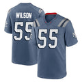 Choea NE.Patriots #55 Jared Wilson Player Blue Rivalries Collection Home Game Stitched Jerseys