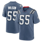 Choea NE.Patriots #55 Jared Wilson Player Blue Rivalries Collection Home Game Stitched Jerseys