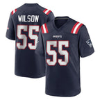 Choea NE.Patriots #55 Jared Wilson Player Navy Home Game Stitched Jerseys