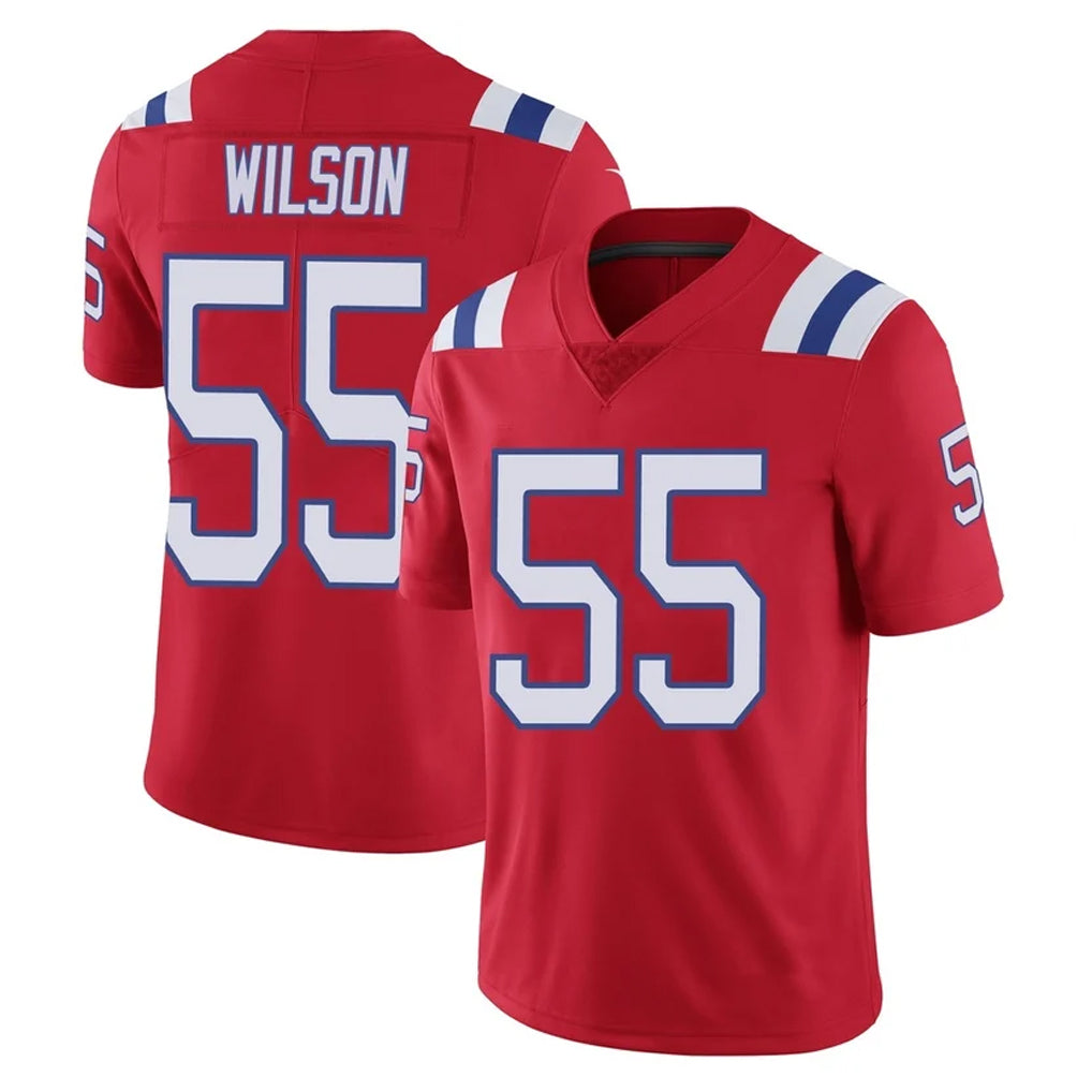 Choea NE.Patriots #55 Jared Wilson Player Red Vapor Untouchable Home Game Stitched Jerseys